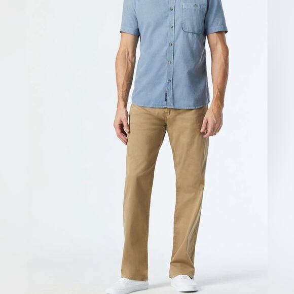 NWT Mavi Max Wide Leg Khaki Pants British Khaki Twill Size 33 x 34 - Picture 1 of 9